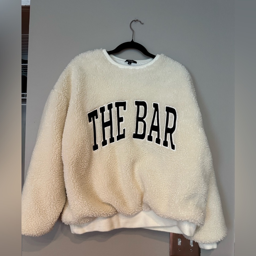 The Bar Cream Fleece Sweater